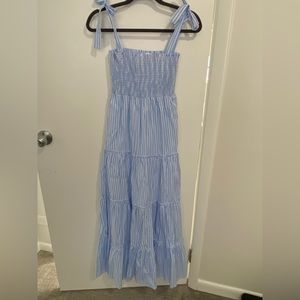 Pink Lily Tiered Maxi Dress - Striped